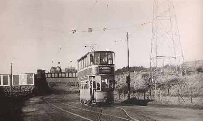 Glasgow  tram  Caplethill Road.