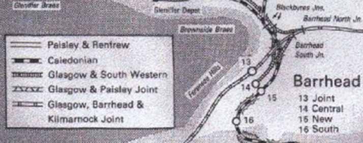 Barrhead centrerailway map